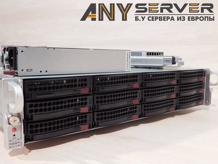 Сервер Supermicro 6028U 2xE5-2697Av4 64Gb 12x3.5