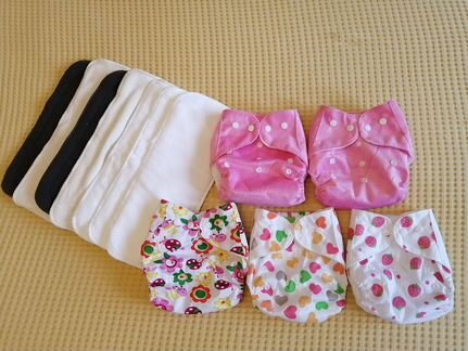 Многоразовые подгузники+вкладыши