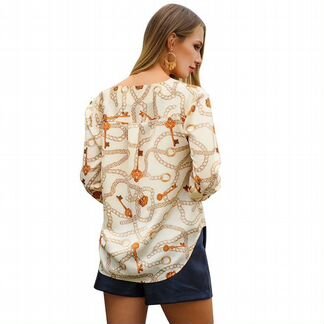 Рубашка принт цепи