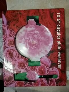 Тарелка с лопаткой для торта