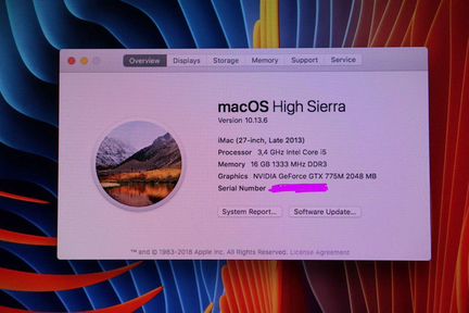 Apple iMac 27 (late 2013)