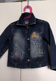 Джинсовая куртка детская 104 см
