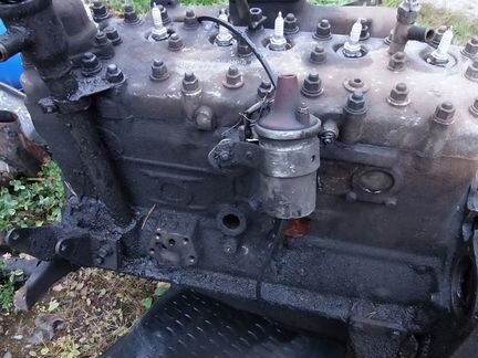 Газ 52 Львовский погрузчик двигатель на запчасти