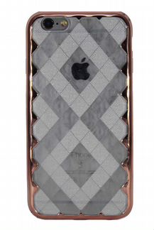 Чехол-накладка для iPhone 6/6S younicou Блеск Рамка TPU розовый