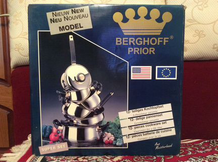 Набор кастрюлей berghoff 5 шт., новый
