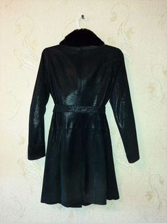 Плащ нат.замша