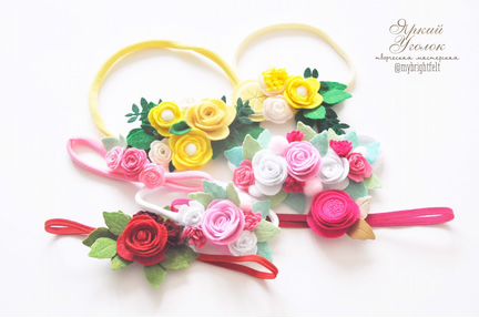 Повязки на голову из фетра