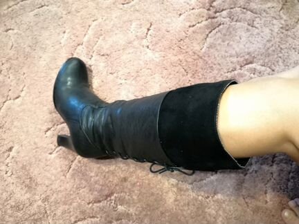 Сапоги зима натуральная кожа натуральный мех