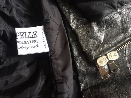 Куртка мужская кожа утеплённая Италия, р.48/50