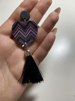 Серьги дерево