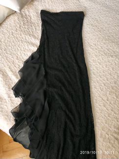 Вечернее кружевное платье бандо размер 40-42