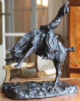 Наездник, всадник на лошади. Бронза. П. Трубецкой