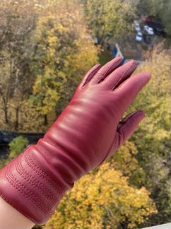 Кожаные перчатки 6,5