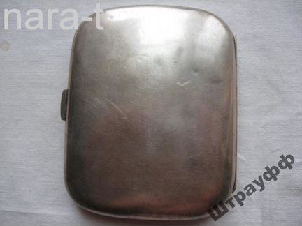 Портсигар. 84 проба, вес 143 гр. Серебро