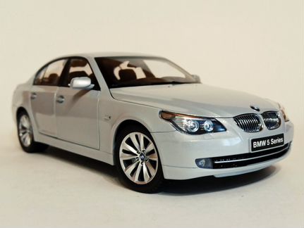 Bmw E60 550i Рестайлинг Pearl Silver 1:18 Kyosho