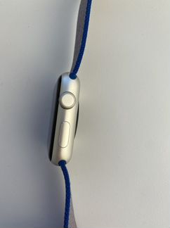 Apple watch series 1 42mm aluminum с ремешком сине