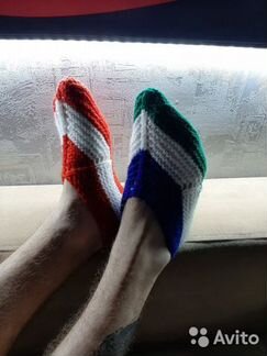 Тепленькие вязанные следки)