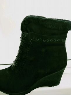 П/сапожки зимние новые натуральная замш и мех 37 р