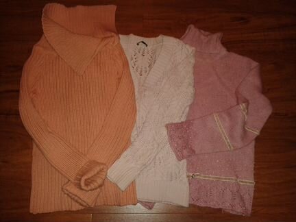 Женские теплые кофты в розовых тонах