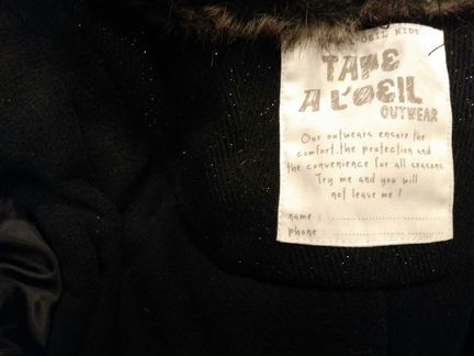 Пальто шерстяное из Франции р.10-12