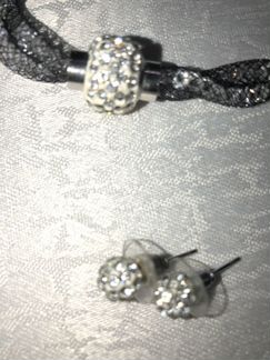 Колье, браслет, серьги бижутерия