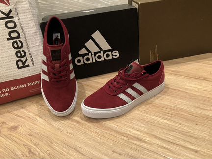 Кеды Adidas бордовые