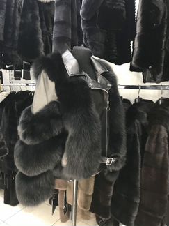 Куртка с мехом песца