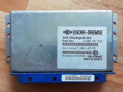 блок управления абс knorr-bremse abs steuergerat 24 v 0486107202