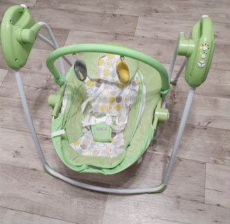 Качели Babyton 2в1 электронные Green SW108