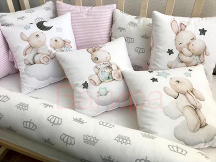 Бортики подушки в Кроватку в кровать кокон доставк