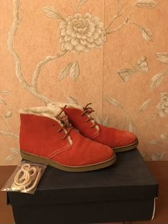 Новые замшевые ботинки с мехом Gant