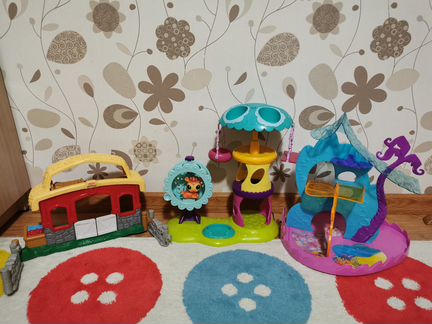 Набор LPS Littlest Pet Shop игровая площадка + дом