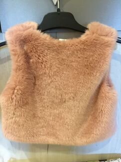 Жилет меховой 92раз, H&M, возможен обмен