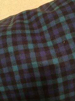 Шерстяная ткань в клетку