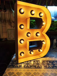 Объёмная Буква для фотосессии с подсветкой