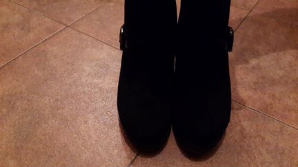 Сапоги зимние, натуральная замша и мех