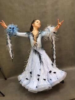 Платье для бальных танцев. Стандарт. Юниоры-1. Рос