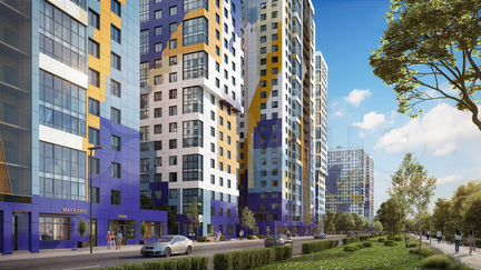 1-к квартира, 40.9 м², 6/25 эт.