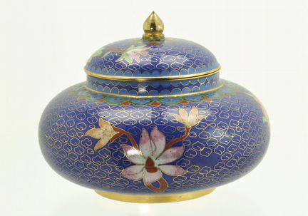 Шкатулка бонбоньерка эмаль клуазоне Китай
