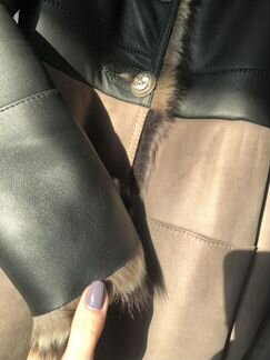 Дизайнерская натуральная дубленка