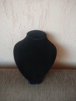 Бюст-подставка бархатный для украшений