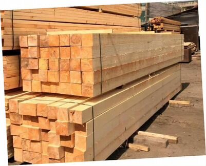 Брус обрезной 100х200х6000, свежий