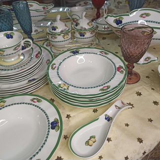 Тарелки суповые фрукты в стиле villeroy