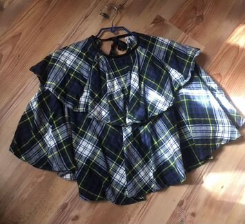 Форма школьная шотландское пончо