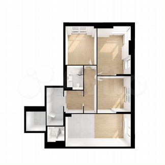 3-к квартира, 95 м², 13/13 эт.