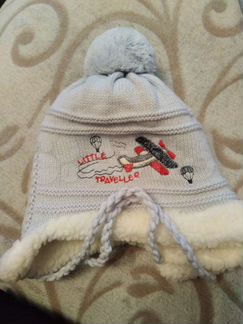 Зимний комплект-шапка и шарф для мальчика