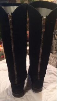 Сапоги зимние замша