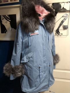 Куртка парка Moncler Чернобуркой 56/62