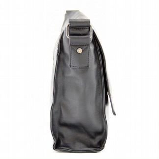 Three-Box сумка через плечо черная экокожа