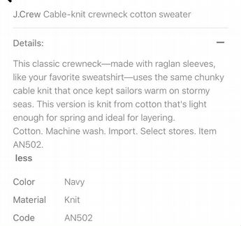 Свитер jcrew размер S новый